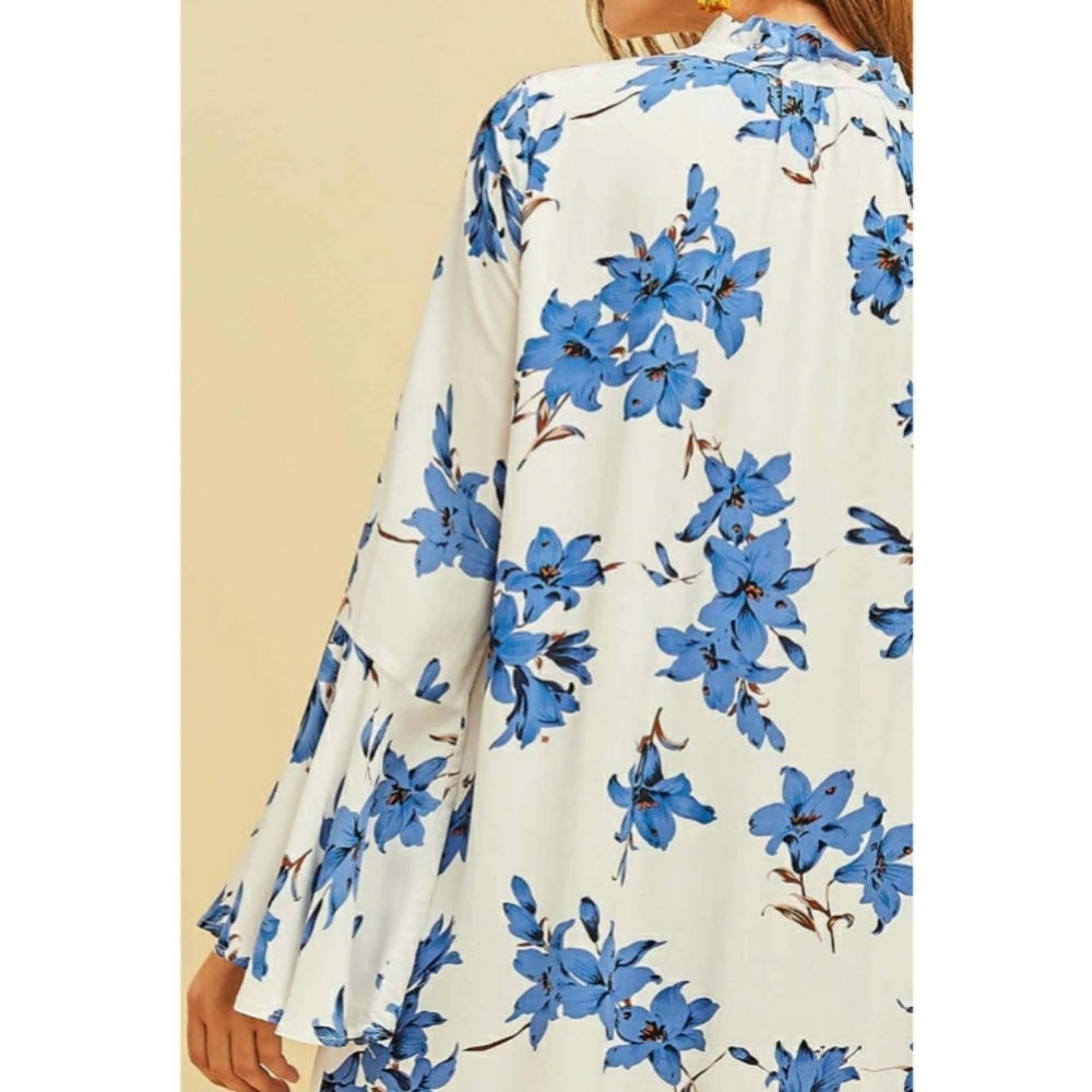 Entro Floral Button Down Dress NWT - Picture 3 of 5